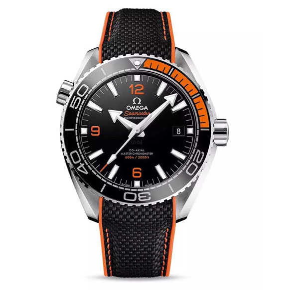 歐米茄最新款，OMEGA歐米茄海馬系列215.32.44.21.01.001腕錶，新海馬黑橙圈，8900自動機械機心，鋼帶和膠帶版共用，最高品質，KW廠-欧米茄 OMEGA