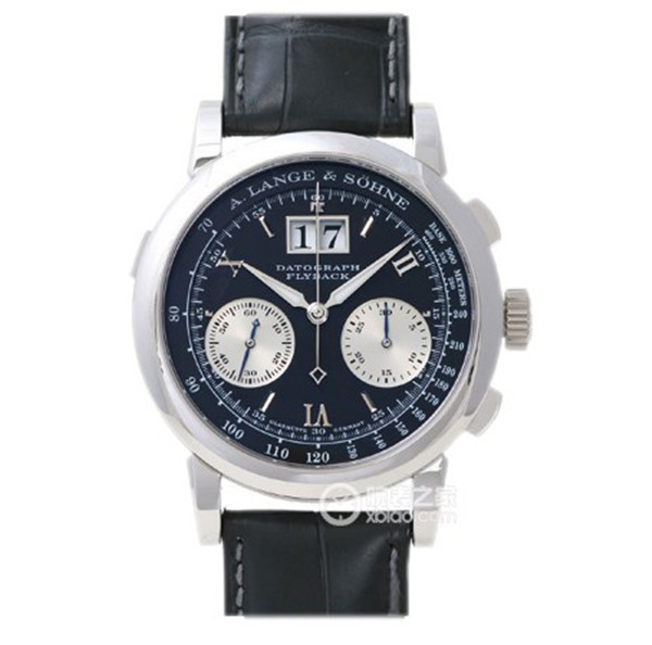 高仿A. Lange & Söhne手表，一比一朗格萬年歷系列403.035 ，真正的萬年歷機械表，黑色表盘瑞士机械机心，N厂手表-朗格