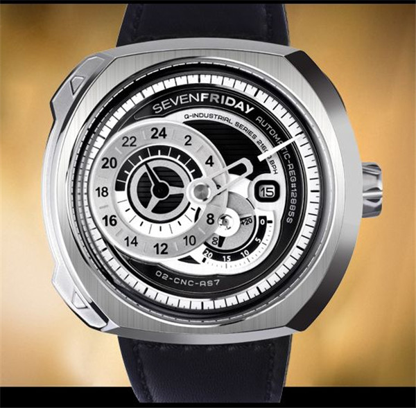 高仿sevenfriday Q1/01 機械手錶，正品日本原装机心，跟正品机心一样，7個七個星期五男士皮帶機械手錶，SEVENFRIDAY 乱真品质,潮男手表-SevenFriday7个星期五