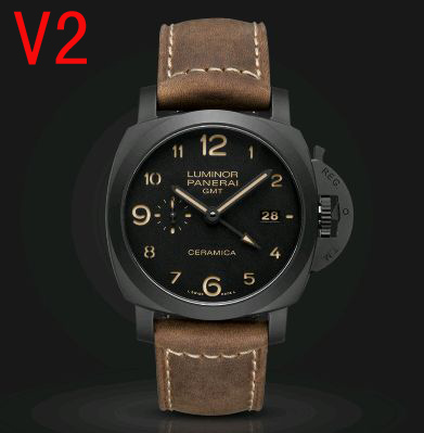一比一 沛納海手錶，pam441 陶瓷黑色表盘，跟正品同样材料，不掉色，P9001机械心，摆轮位跟正品一样 Panerai LUMINOR 1950 ZF/vs-沛纳海PANERAI