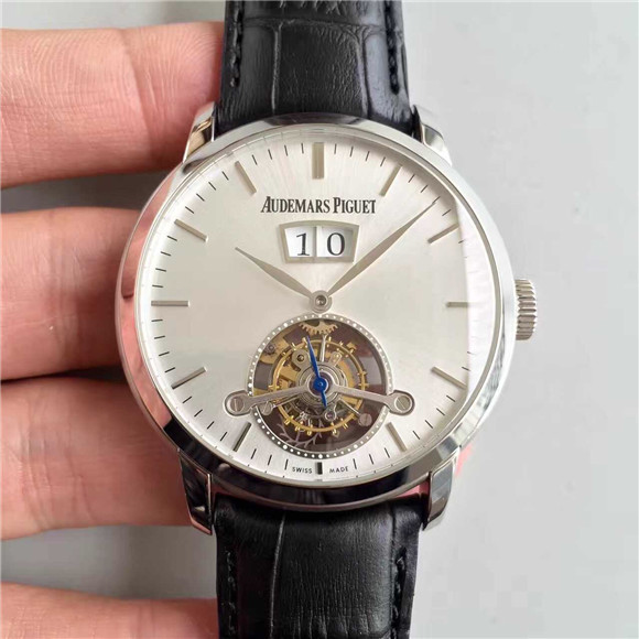 愛彼新款 飛輪機械手錶，一比一 高仿 愛彼 大日曆 JULES AUDEMARS系列男腕表，41毫米，原裝表扣 超級AP機械機心-愛彼Audemars Piguet