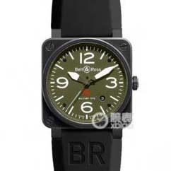BR柏萊士精仿AVIATION系列BR 03-92 Military Carbon腕表，1比1原裝自動機械機芯，42毫米，男士精鋼，美軍指定軍表品牌，硬漢選擇。-柏萊士 Bell & Ross