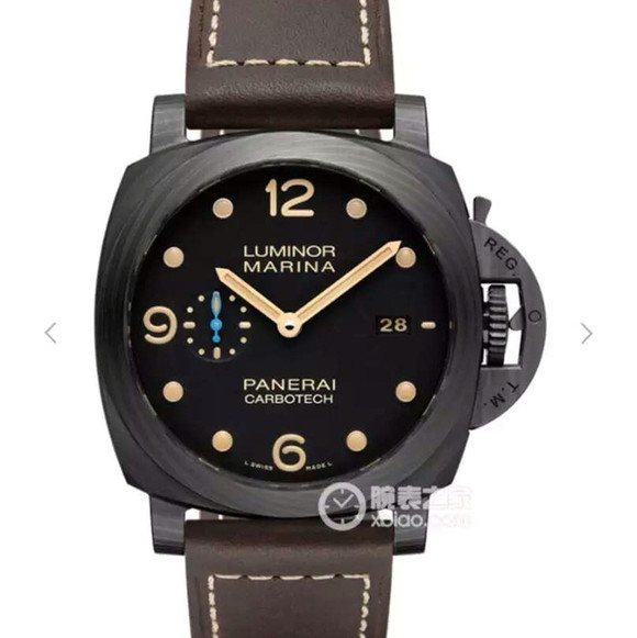 1比1沛納海PAM661/00661 超3A高仿手錶 KW廠 Panerai 一比一精仿手錶 真皮表帶-沛纳海PANERAI