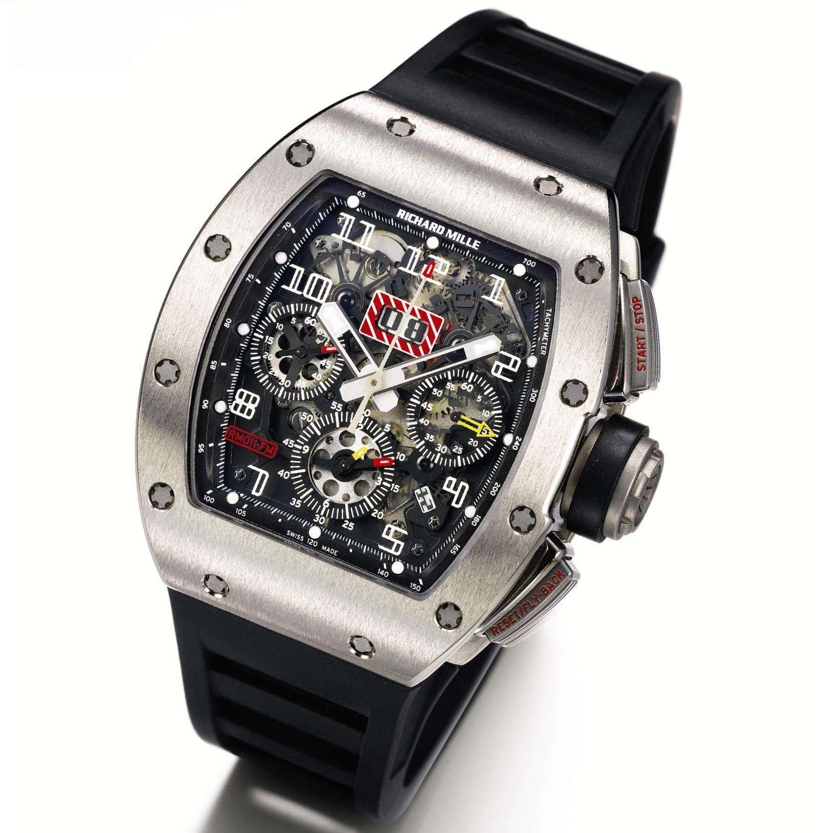 高仿 richard mille手錶，複刻 里查德.米爾男士系列,RM011 FLYBACK,大日曆瑞士7750復雜功能計時機械心,頂級品質-RM理查德·米勒