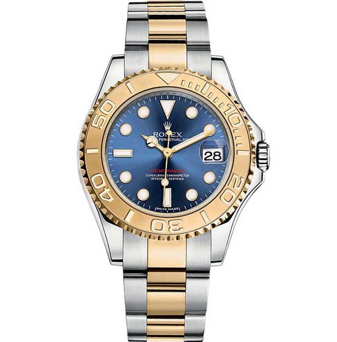 N厂v6手表，勞力士遊艇名士16623蓝盘腕表,金色表圈，半间金钢带，瑞士2836全自動機芯 超級强冰藍夜光,精鋼表帶，男士手表,NOOB厂精品-勞力士Rolex