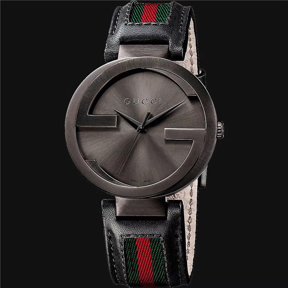 高仿古馳Gucci女表，獨特雙G表圈logo，一比一古馳YA133206腕錶，金屬拉絲工藝，紅配綠牛皮錶帶，藍寶石玻璃，瑞士石英機芯，頂級做工-古驰Gucci--DW