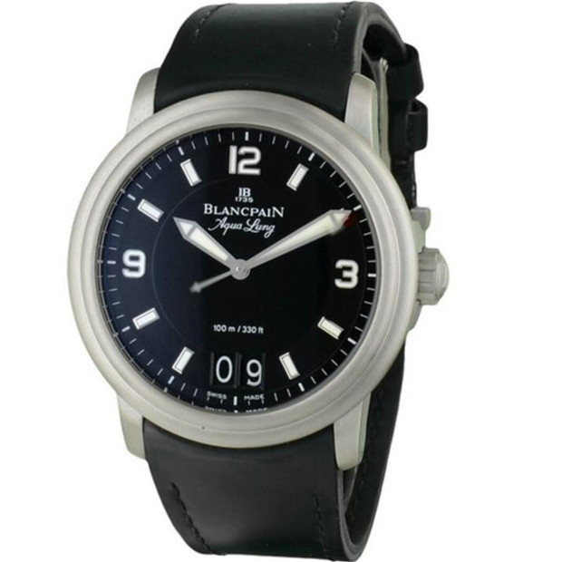 一比一寶珀Blancpain領袖系列2850B-1130-64B腕錶，俄國總統普京男神同款，复刻瑞士机械，大日历黑色表盘，钛金属材料，超A做工，BM厂极品-寶珀Blancpain