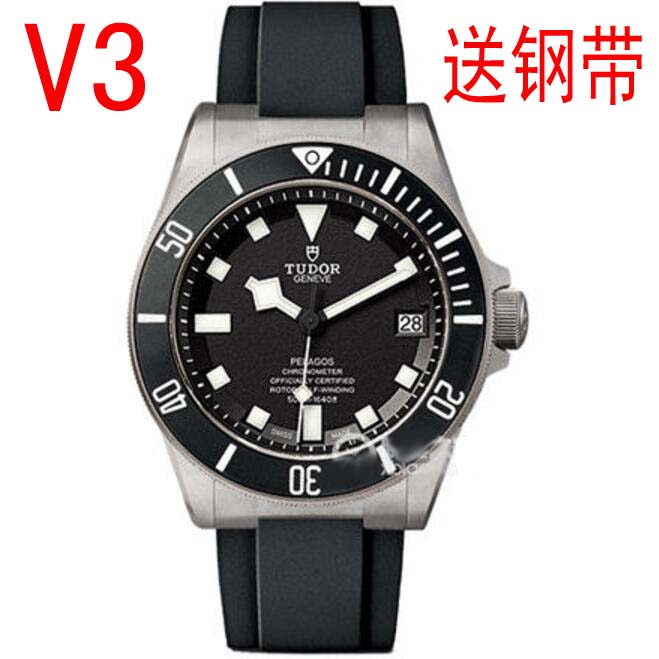 ZF廠官网，香港帝舵高仿錶，一比一PELAGOS系列25500TN橡膠表帶，鈦金屬拉絲表殼，強夜光單向旋轉外圈，防水可遊泳！正品开模頂級複刻手錶,最新XF厂-帝舵Tudor