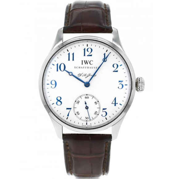 精仿 1比1 IWC萬國羅倫汀·瓊斯紀念款-萬國葡萄牙系列IW544203腕錶，18K白金錶殼，古典而優雅的寶璣指針，12個阿拉伯數字時標，超A做工，模擬高-万国 IWC