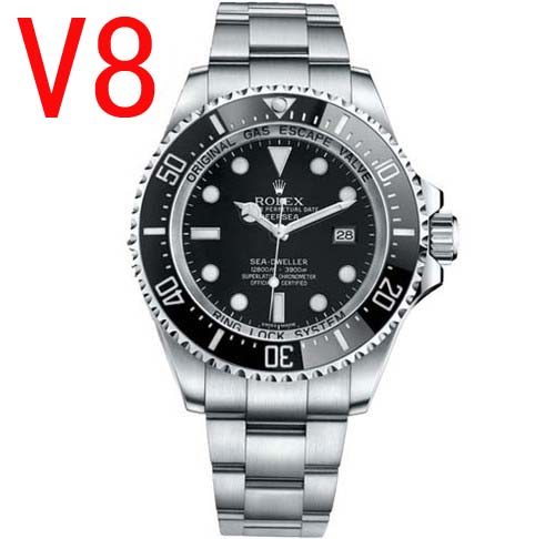 N廠亂真勞力士深潛44MM黑鬼王，V7升级V8更加完美，一比一复刻ROLEX Sea DEEPSEA 116660黑色陶瓷圈，3135機心NOOB精品手錶-勞力士Rolex