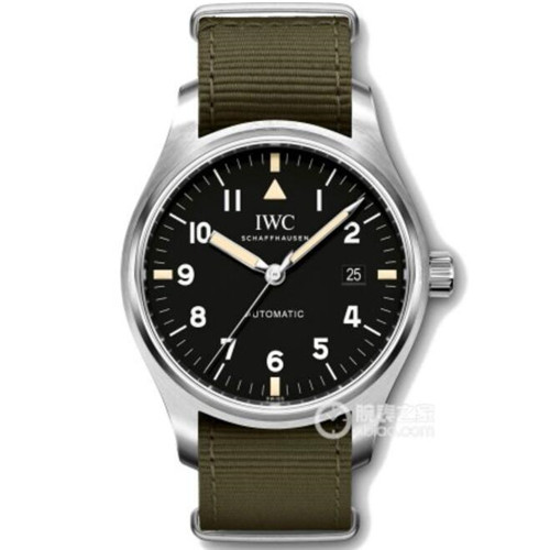 超a高仿IWC手錶1:1萬國飛行員系列IW327007 ，進口精鋼表殼不掉色，復刻瑞士機械機心，精典黑色表面，MK廠頂級作品，密底超級亂真版男士精仿表-万国 IWC
