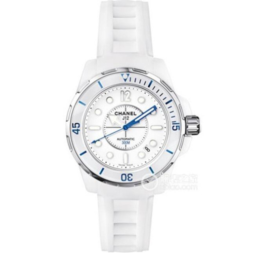 超A高仿CHANEL香奈兒陶瓷橡膠女表 FR工廠新品香奈兒J12系列H2560腕錶，陶瓷精鋼錶殼，與原裝結構一致的2892機械機芯，一比一橡膠錶帶-香奈兒Chanel