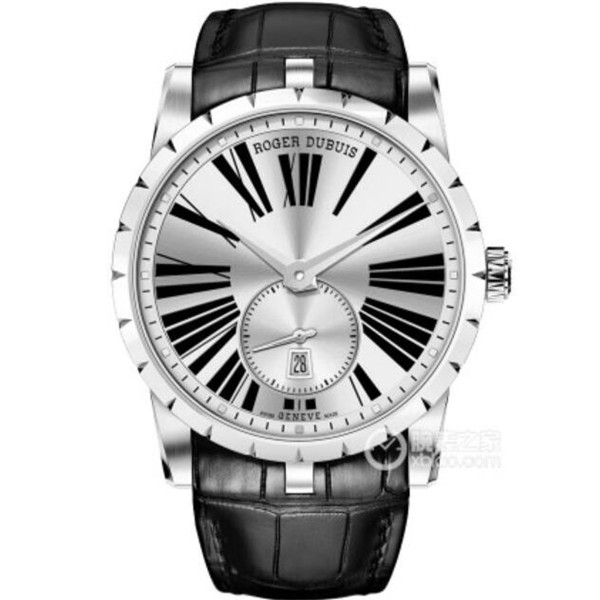 一比一高仿羅傑杜彼EXCALIBUR（王者系列）系列DBEX0536腕錶，1:1原版開模,精鋼錶殼，羅馬刻度表面，自動機械機芯，原裝摺疊扣，男仿表-羅傑杜彼Roger Dubuis