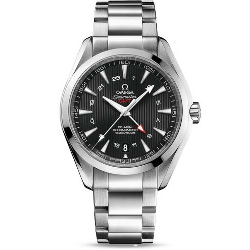 VS廠 頂級壹1比1高仿歐米茄手錶，超A復刻OMEGA海馬GMT雙時區，黑色錶盤，全新1:1復制8605機芯模擬度9.8成，真假難分，商務運動，難得的復刻錶-欧米茄 OMEGA