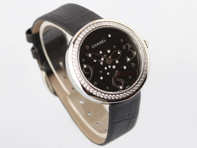 香奈儿镶钻女款皮带手表-CHA-102