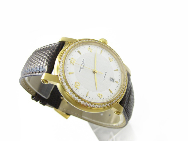 限时特卖白面棕带百达翡丽机械腕表-PAT-108